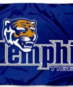 Memphis Tigers Logo Flag 3X5ft Banner Polyester with 2 Brass Grommets