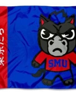 Southern Methodist Mustangs Flag 3X5ft Banner Polyester with 2 Brass Grommets