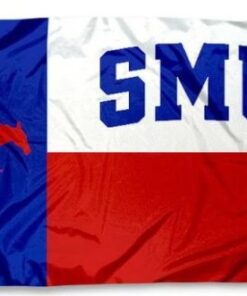 Southern Methodist Mustangs USA Flag 3X5ft Banner Polyester with 2 Brass Grommets