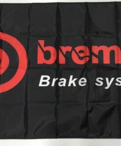 Brembo Style 2 Banner Flag Parts Brake Disc Pad Accessories Car Racing Workshop 3x5ft