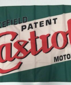 Castrol Wakefield Style 2 Banner Flag Motor Oil Car Workshop Mechanic Patent 3x5ft