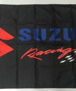 Suzuki Racing Style 4 Banner Flag Car Motorbike Mechanic Workshop Man Cave Bike 3x5ft