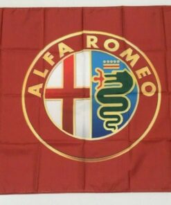 Alfa Romeo Car Flag -Italian Sports Car Mechanic Workshop 3x5ft