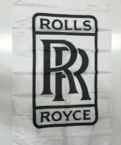 Rolls Royce Style 2 Banner Flag Car Collectible Diecast Silver Shadow Man Cave 3x5ft