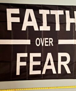 Jesus Flag Faith Over Fear In God We Trust Jesus Sign 3x5'