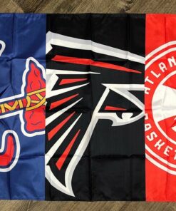 Atlanta Braves Falcons Hawks Flag 3x5 ft Sports Banner Man-Cave Garage