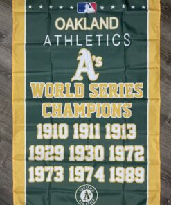 Oakland Athletics World Series Championship Flag 3x5 ft Sports Banner A's