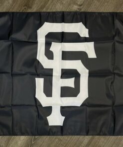 San Francisco Giants Logo Flag 3x5 ft Black White Banner Man-Cave Garage