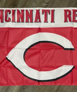 Cincinnati Reds Retro Logo Flag 3x5 ft Sports Red Banner Man-Cave Garage Bar
