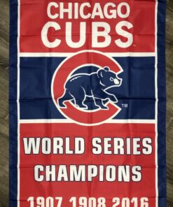 Chicago Cubs World Series Championship Flag 3x5 ft Sports Banner Man-Cave