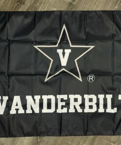 Vanderbilt Commodores Logo Flag 3x5 ft Black Sports Banner Man-Cave Garage