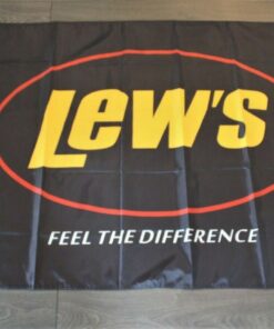 New Lews Banner Flag Fishing Rods Rod Reel Bait Shop Man Cave Marina Store Dock 3x5ft