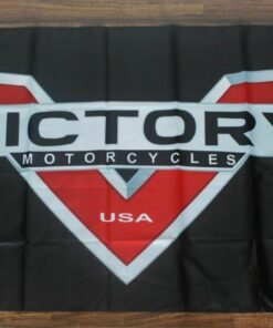 Victory Motorcycles Flag Banner Motorcycle Bike Moto GP Man Cave V Logo USA