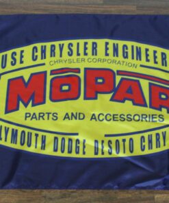 Mopar Banner Flag Racing Retro Vintage Logo Dodge Motorsports Auto Car Parts New 3x5ft