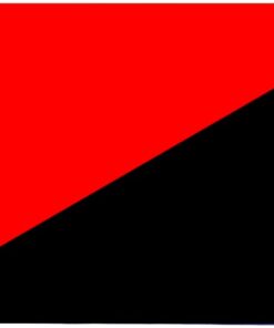 3x5FT Solid Red and Black Anarchy Anarchist Flag Dorm Man Cave Protest