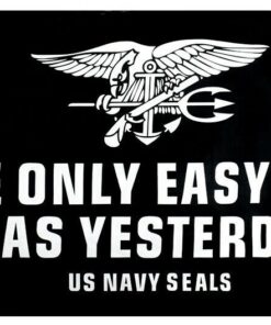 3x5FT Flag The Only Easy Day Was Yesterday Us Navy Seals Banner Military Veteran