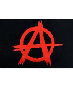Anarchy 3x5 FT Flag Banner Anti-Government March Resist Grommets Man Cave Garage