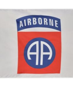 WHITE 82nd Airborne Flag Polyester 3x5 FT Banner Grommets Man Cave Garage Army