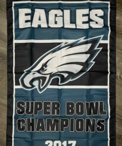 Philadelphia Eagles Vertical Super Bowl Championship Flag 3x5 ft Banner Man-Cave Bar
