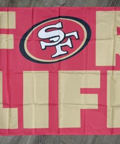 San Francisco 49ers for Life Flag 3x5 ft Sports Red Banner Man-Cave Garage