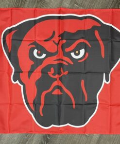 Cleveland Browns Retro Logo Flag 3x5 ft Sports Orange Banner Man-Cave Garage Bar