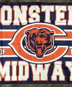 Chicago Bears Monsters Midway Flag 3x5 ft Sports Banner Man-Cave Garage