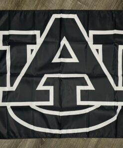 Auburn Tigers Logo Flag 3x5 ft Black Sports Banner Man-Cave Garage