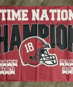 Alabama Crimson Tide National Champions Flag 3x5 ft Football Banner Man-Cave