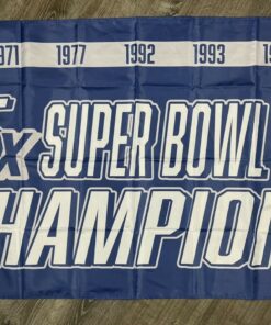 Dallas Cowboys Super Bowl Championship Flag 3x5 ft Sports Banner Man-Cave
