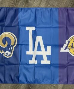 Los Angeles Dodgers Lakers Rams Flag 3x5 ft Sports Banner Man-Cave