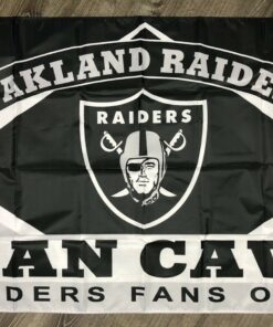 Oakland Raiders Man-Cave Flag 3x5 ft Sports Football Banner Garage Bar New