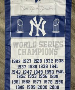 New York Yankees World Series Championship Flag 3x5 ft Vertical Sports Banner