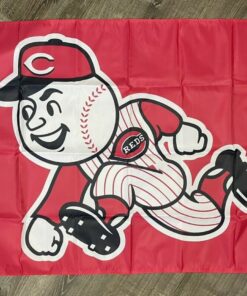 Cincinnati Reds Retro Logo Flag 3x5 ft Sports Red Banner Man-Cave Garage Bar