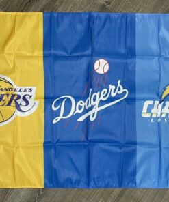 Los Angeles Dodgers Lakers Chargers Flag 3x5 ft Banner Garage Man-Cave