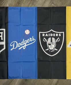 Los Angeles Lakers Dodgers Kings Oakland Raiders Flag 3x5 ft Banner Man-Cave