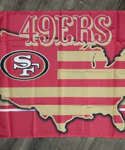San Francisco 49ers Flag 3x5 ft Sports Football Banner Man-Cave Garage