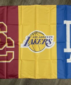 Los Angeles Dodgers Lakers USC Trojans Flag 3x5 ft Garage Man-Cave