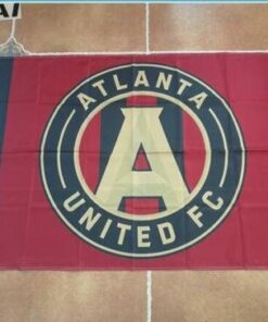 Atlanta United FC Wincraft Red Black Indoor Outdoor Deluxe Flag
