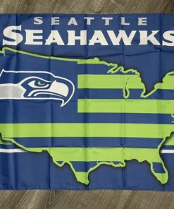 Seattle Seahawks Flag 3x5 ft Sports Football Banner Man-Cave Garage