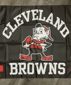 Cleveland Browns Retro Style Man-Cave Flag 3x5 ft Sports Banner Garage