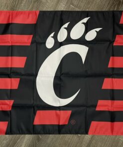 Cincinnati Bearcats Flag 3x5 ft Red Black Sports Banner Man-Cave Garage