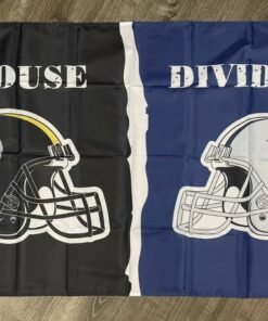 Pittsburgh Steelers vs Dallas Cowboys House Divided Flag 3x5 ft Banner New