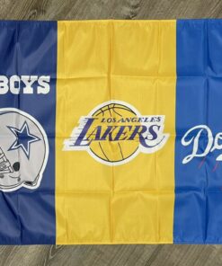 Los Angeles Dodgers Lakers Dallas Cowboys Flag 3x5 ft Garage ManCave