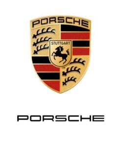 Porsche Flag White Vertical 3X5 Ft Polyester Banner USA 90x150cm