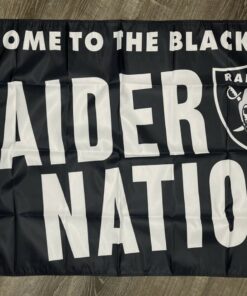 Oakland Raiders Nation Flag 3x5 ft Man-Cave Banner Flag The Blackhole