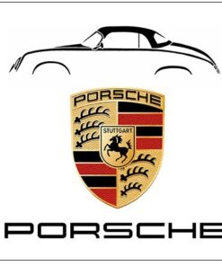 Porsche 356 Pre - A - Speedster - Porsche Flag White 3X5 Ft Polyester Banner USA 90x150cm