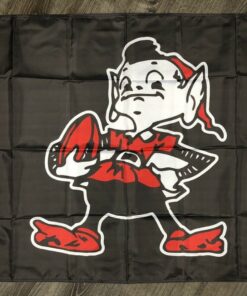 Cleveland Browns Retro Logo Flag 3x5 ft Sports Orange Banner Man-Cave Garage Bar