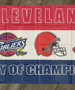 Cleveland Indians Browns Cavaliers Flag 3x5 ft Sports Banner Man-Cave Garage New