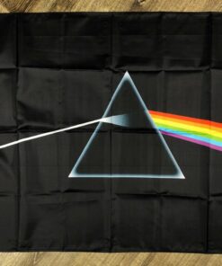 Pink Floyd Flag 3x5 ft Black Banner Dark Side of the Moon Rock N Roll Band New