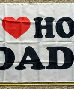 Dad Flag I Heart Hot Dads W Beer Busch Bud Trump Sign Poster 3x5'